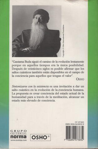 Sintonizarse con la existencia by Osho Bhagwan Shree Rajneesh - Spanish Edition