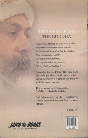 This Very Body the Buddha by Osho Bhagwan Shree Rajneesh Paperback