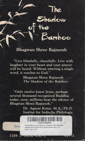 The Shadow of the Bamboo by Osho Bhagwan Shree Rajneesh 1st Edition 1984