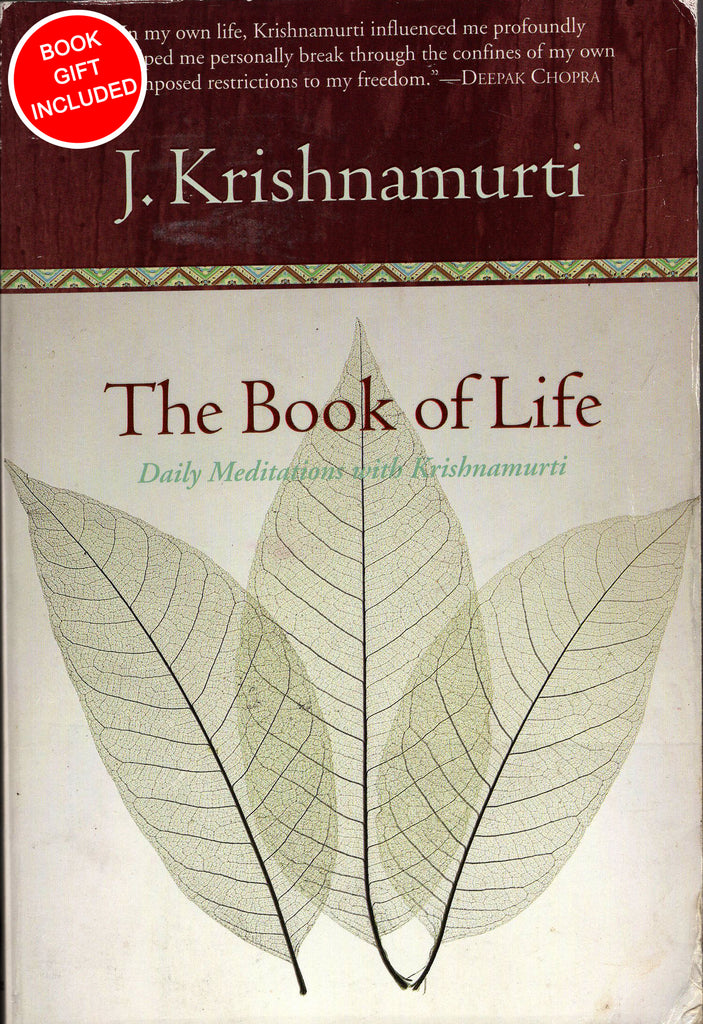 The Book of Life Daily Meditations with Krishnamurti By J. Krishnamurti