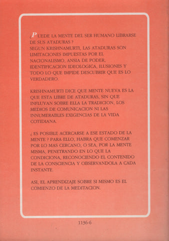 El estado creativo de la mente by J. Krishnamurti Spanish Edition