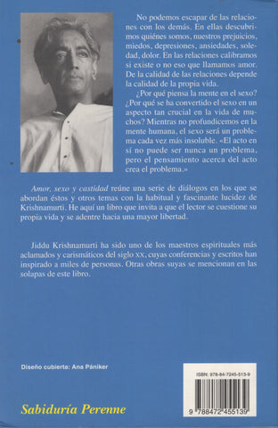 Amor, sexo y castidad by J. Krishnamurti Spanish Edition