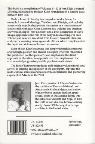 The Book of Listening by Jean Klein