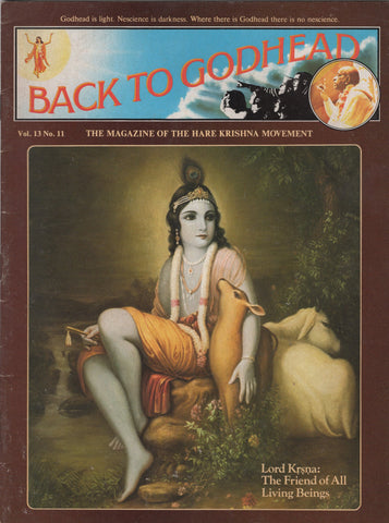 Rare Back to Godhead Hare Krishna Magazine 1978 Vol.13 No. 11