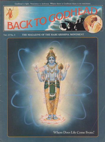 Rare Back to Godhead Hare Krishna Magazine 1978 Vol.13 No. 3