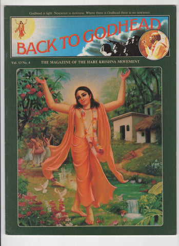 Rare Back to Godhead Hare Krishna Magazine 1978 Vol.13 No.4