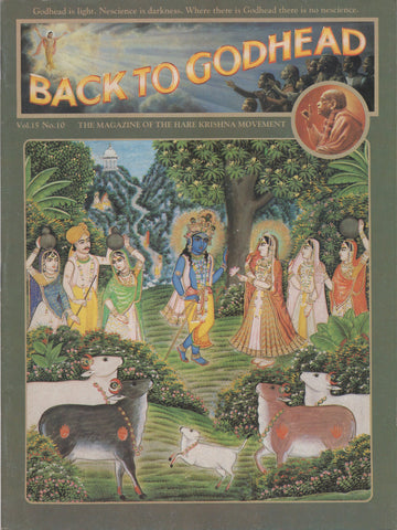 Back to Godhead Hare Krishna Magazine 1980 Number Vol.15 No.10