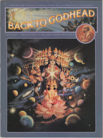 Back to Godhead Hare Krishna Magazine 1980 Vol. 15 No.8