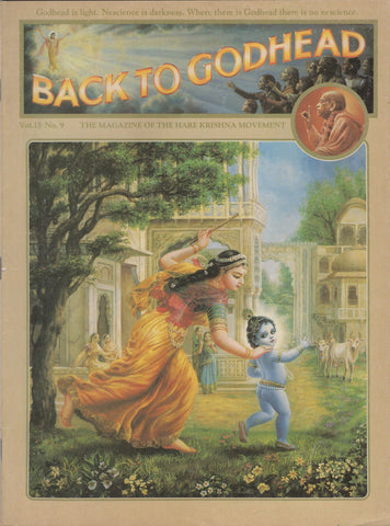 Back to Godhead Hare Krishna Magazine 1980 Vol. 15 No.9