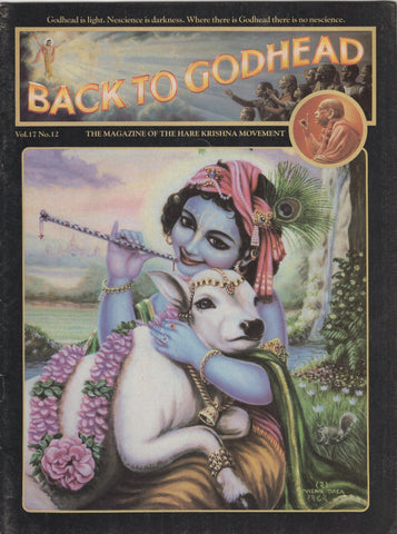 Back to Godhead Hare Krishna Magazine 1982 Number Vol.17 No.12