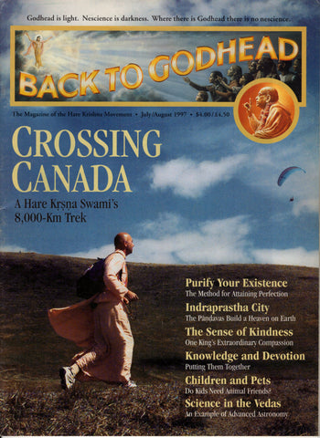 Back To Godhead Hare Krishna Magazine Crossing Canada Volume 32 No 4 1997