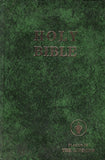 The Holy Bible Placed By the Gideons In Memory Green Hardcover