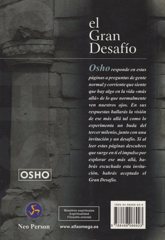 El gran desafío by Osho Spanish Edition - Paperback